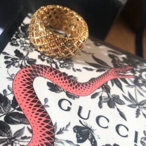Authentic GUCCI DIAMANTISSIMA RING 18K Size US 6 GUCCI 12
